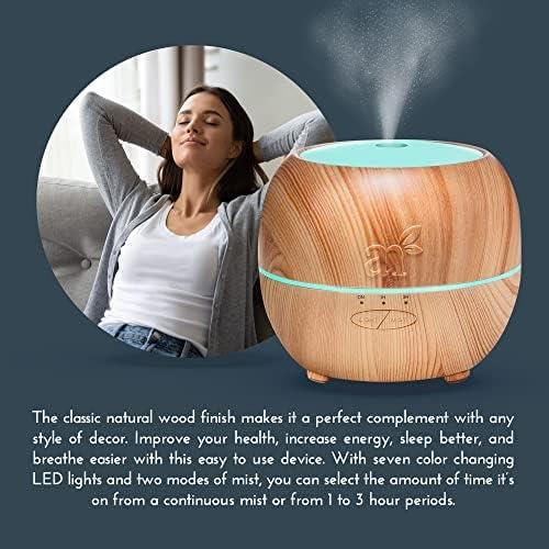 imageArt Naturals Essential Oil Diffuser and Top 8 Essential Oil Set