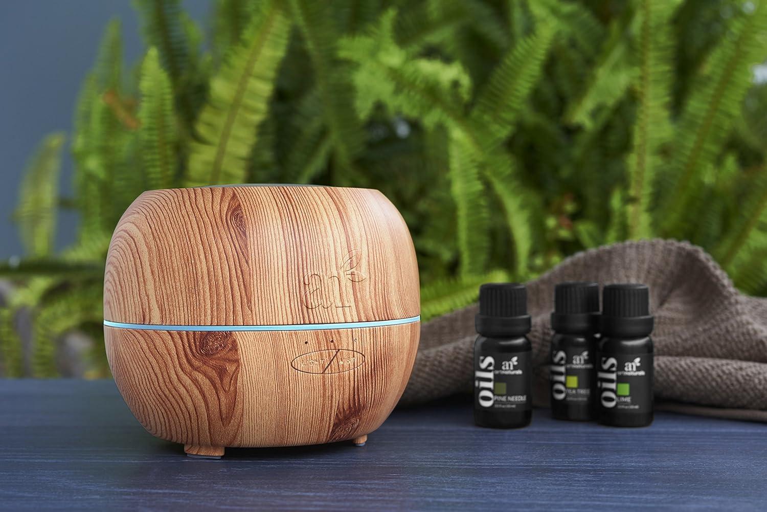 imageArtNaturals Aromatherapy Essential Oil Diffuser 135 Fl Oz 400ml Tank Ultrasonic Aroma Humidifier Adjustable Mist Mode Auto ShutOff and 7 Color LED Lights For Home Office ampamp Bedroom
