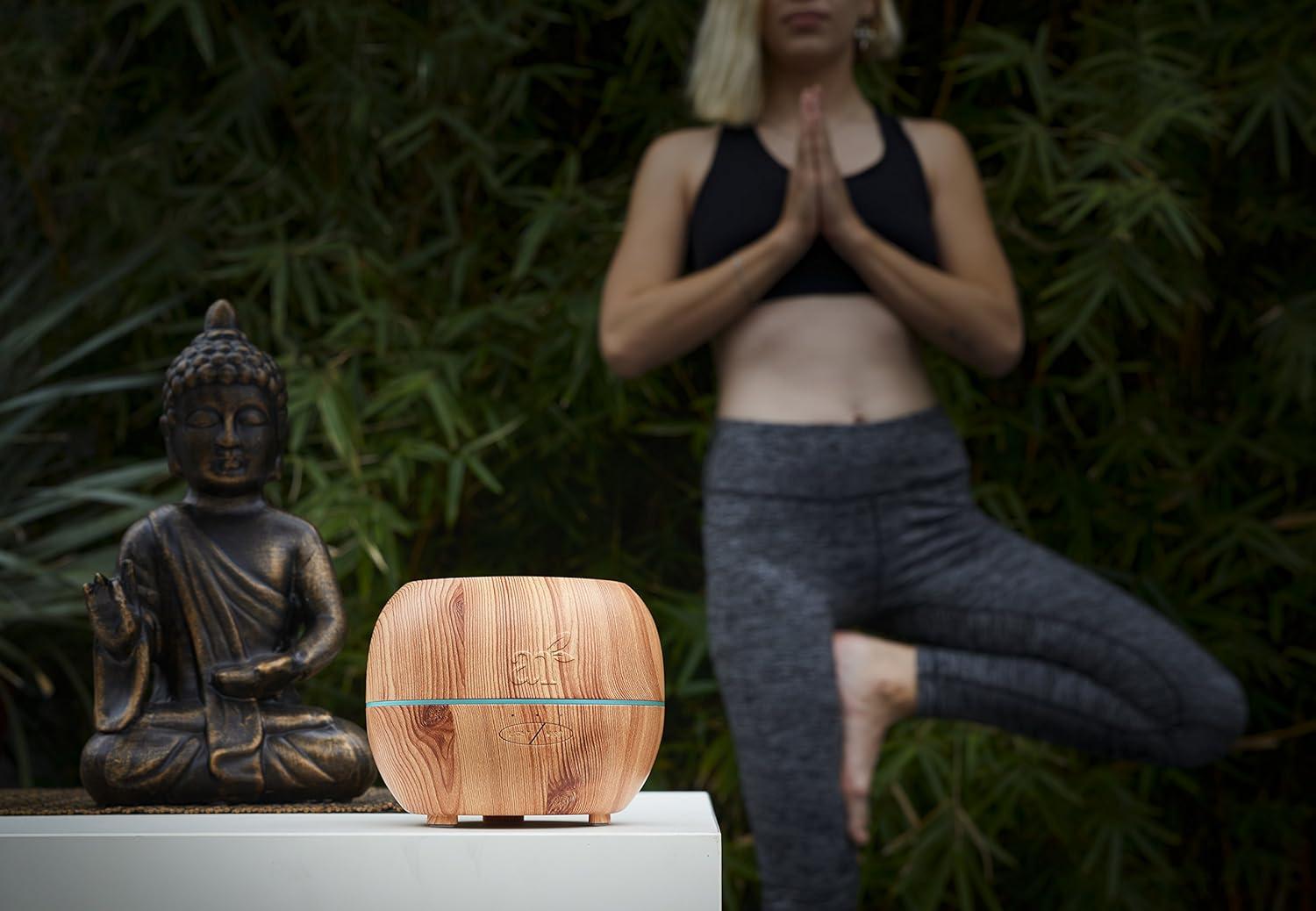 imageArtNaturals Aromatherapy Essential Oil Diffuser 135 Fl Oz 400ml Tank Ultrasonic Aroma Humidifier Adjustable Mist Mode Auto ShutOff and 7 Color LED Lights For Home Office ampamp Bedroom