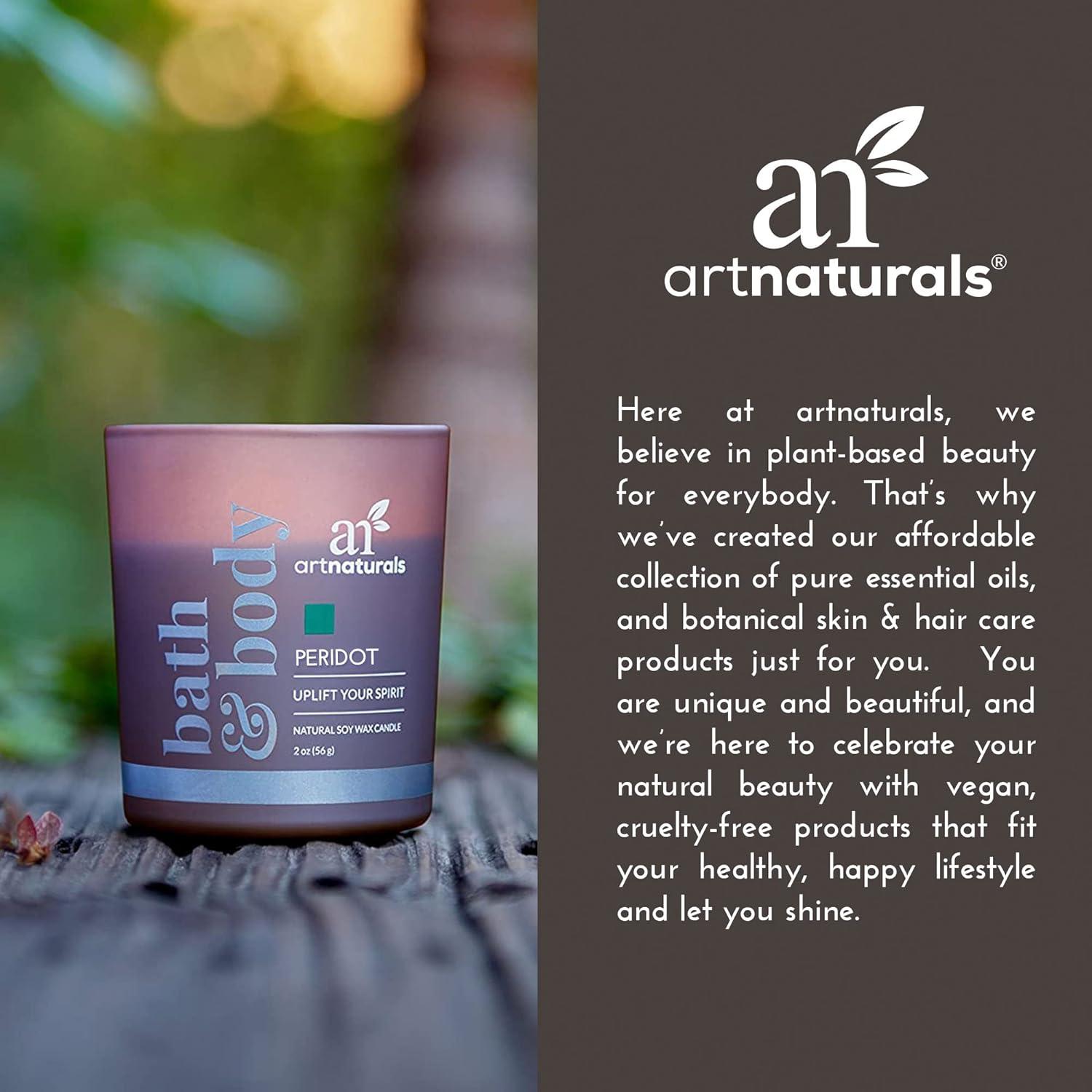 imageArtNaturals Scented Candle Gift Set Aromatherapy Set of Fragrance Soy Wax Candles Made in USA with Essential Oils for Stress Relief and Relaxation 3 Pack