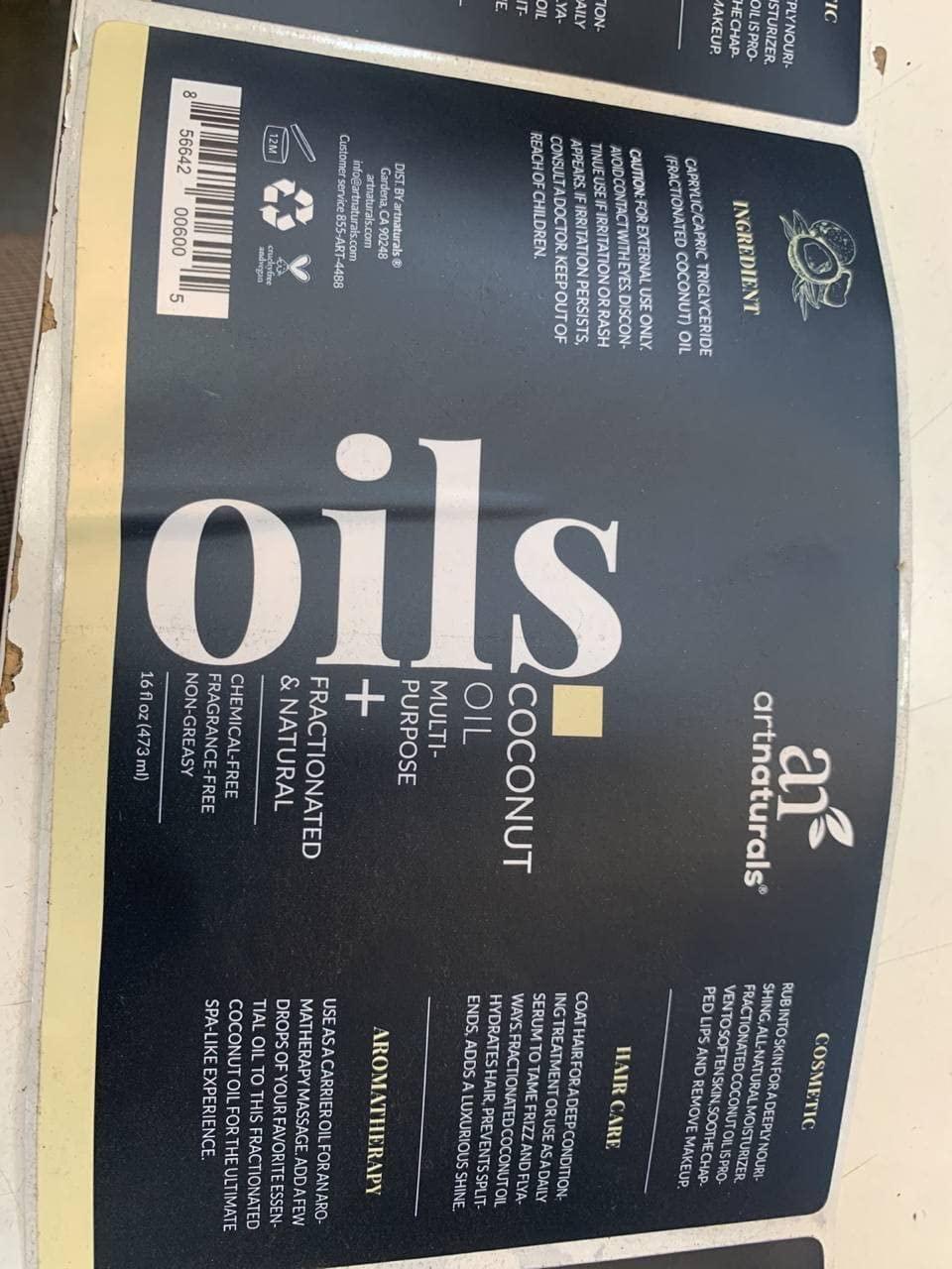 imageartnaturals Premium Fractionated Coconut Oil 16 Fl Oz 473ml 100 Natural ampamp Pure Carrier and Massage and Body Oil for Hair and Skin or Diluting Aromatherapy Essential Oils