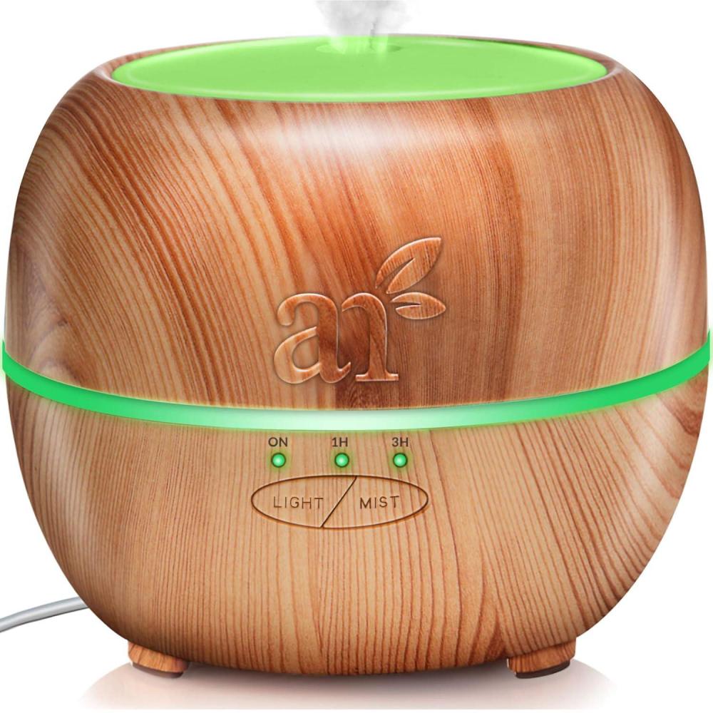 imageArtNaturals Aromatherapy Essential Oil Diffuser 135 Fl Oz 400ml Tank Ultrasonic Aroma Humidifier Adjustable Mist Mode Auto ShutOff and 7 Color LED Lights For Home Office ampamp Bedroom