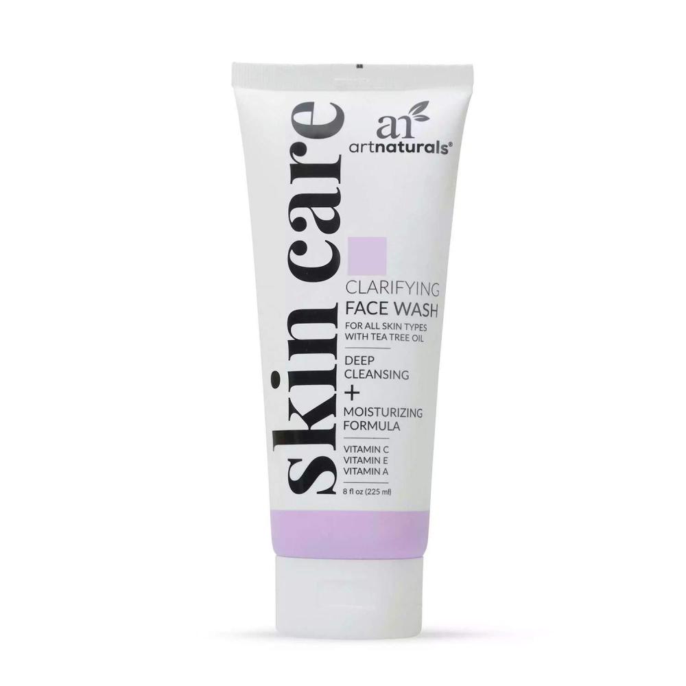 imageArtnaturals Clarifying Face Wash  8 Fl Oz  236ml  Deep Cleansing and Exfoliation of Blackheads and Pimples  Infused with Cucumber and Aloe for Added Hydration