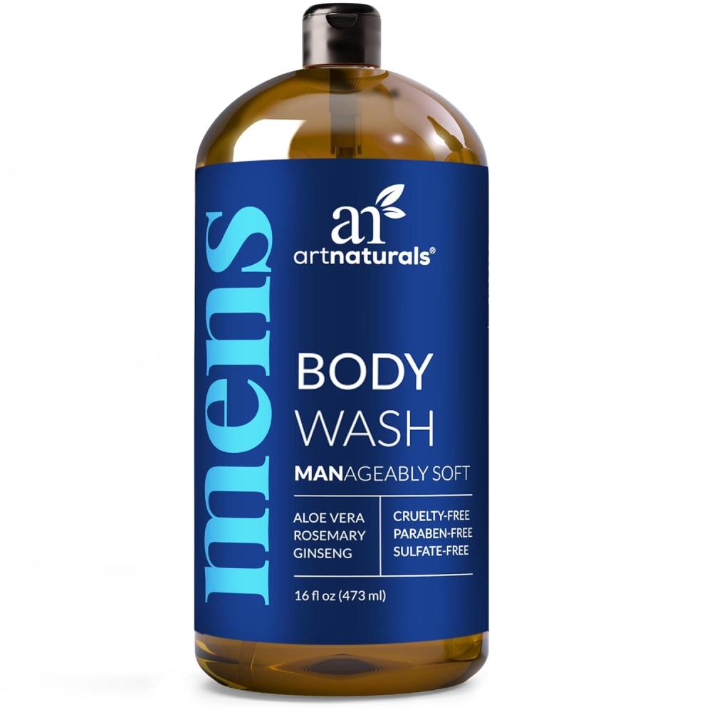 imageartnaturals Mens Fresh Body Wash Natural Shower Gel that Cleanses Refreshes Deodorizes ampamp Moisturizing 16 Fl Oz Pack of 1