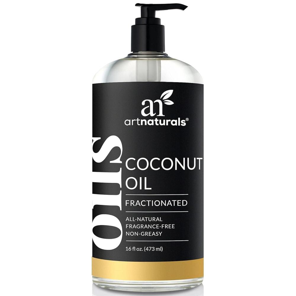 imageartnaturals Premium Fractionated Coconut Oil 16 Fl Oz 473ml 100 Natural ampamp Pure Carrier and Massage and Body Oil for Hair and Skin or Diluting Aromatherapy Essential Oils