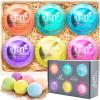 imageartnaturals Bath Bombs Gift Set  6 Bubble Bath Bomb Fizzies  wEssential Oils Shea ampamp Cocoa Butter  Aromatherapy for Spa ampamp Relaxing  for Moisturizing Dry Skin  for Women Kids ampamp Men