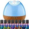 imageartnaturals Sound Machine Oil Diffuser and Top 8 Baby Essential Oils  300ml Tank  6 Sounds  Aromatherapy and White Noise for Relaxation and Sleeping  Baby Kids and Adults  Night Light