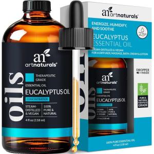 ArtNaturals 100% Pure Eucalyptus Essential Oil – (4.0 Fl Oz / 118ml) – Therapeutic Grade Natural Oils(Eucalyptus)