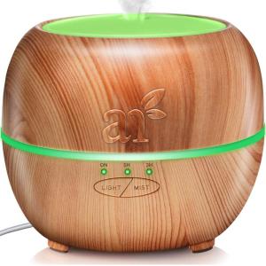 ArtNaturals Aromatherapy Essential Oil Diffuser – (13.5 Fl Oz / 400ml Tank) – Ultrasonic Aroma Humidifier – Adjustable Mist Mode, Auto Shut-Off and 7 Color LED Lights – For Home, Office & Bedroom