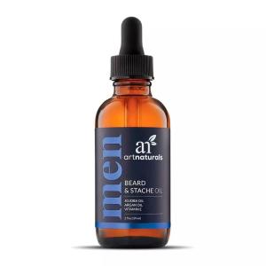 Artnaturals Beard Oil – Unscented Conditioner and Growth Oil – Vegan and Paraben Free with Argan, Vitamins E and Jojoba Oil for Men