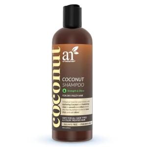 Artnaturals Coconut-Lime Daily Shampoo – 16 Fl Oz – Professional Deep Hydrating Moisturizing For Curly Fine Oily Dry Damaged and Color Treated Hair