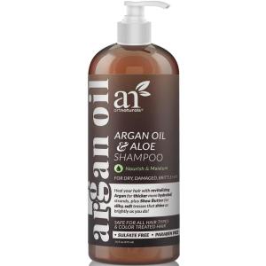 Artnaturals Moroccan Argan Oil Shampoo – (16 Fl Oz / 473ml) – Moisturizing, Volumizing Sulfate Free Shampoo for Women, Men and Teens – Used for Colored and All Hair Types, Anti-Aging Hair Care