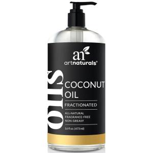 artnaturals Premium Fractionated Coconut Oil – (16 Fl Oz / 473ml) – 100% Natural & Pure – Carrier and Massage and Body Oil – for Hair and Skin or Diluting Aromatherapy Essential Oils